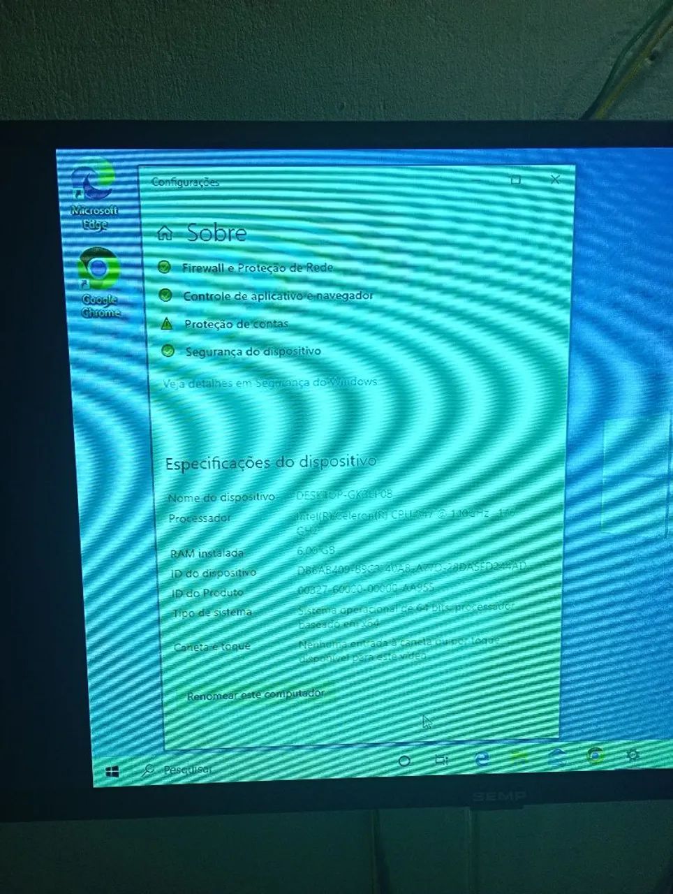 Microcomputador Intel Celeron Dual-Core