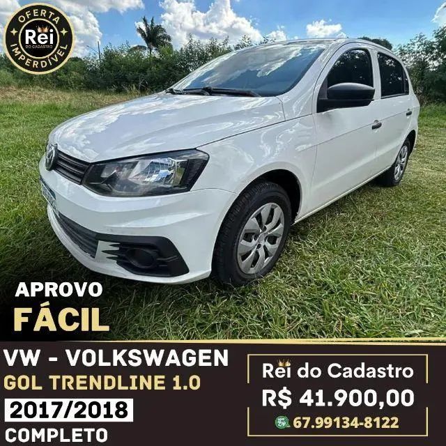 Gol Trendline 1.0 2017/2018 -Completo- R$ 41.900,00 - Rei do Cadastro