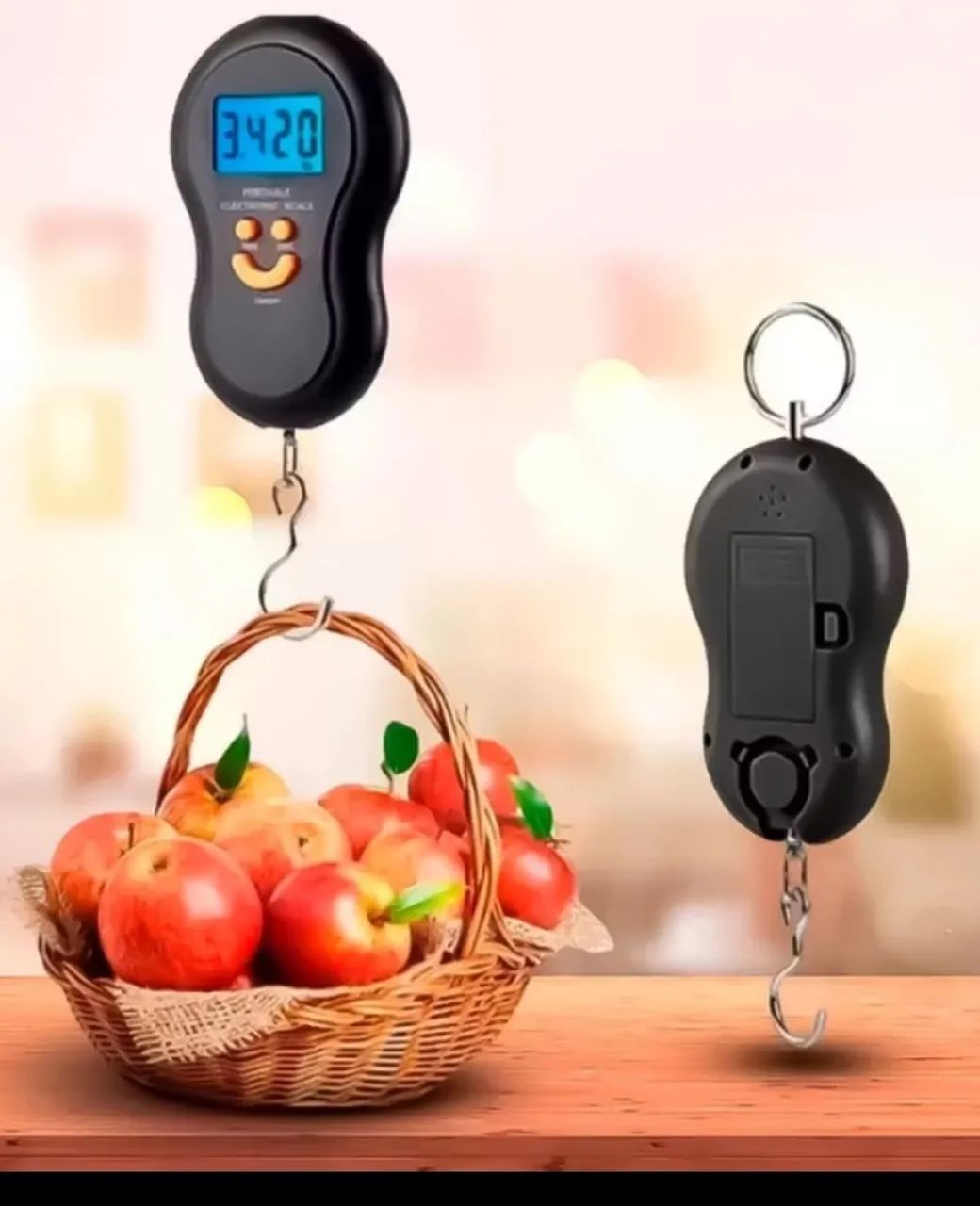 Balança Digital gancho Portátil até 50kg - Cozinha e Pesca - Foto 2
