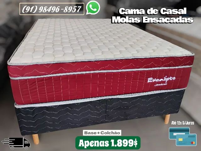 CAMA DE CASAL MOLAS ENSACADAS 