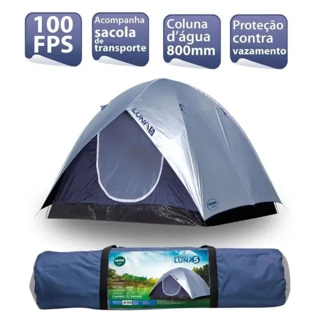 Barraca camping para 5 pessoas