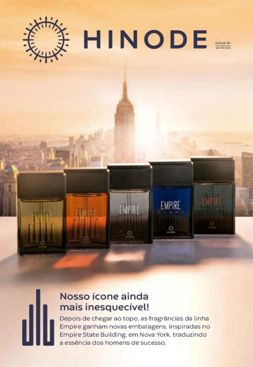 Linha Empire da Hinode ( Deo Colonia, Absolut, Gold, Intense e Legacy ) 175,00 cada