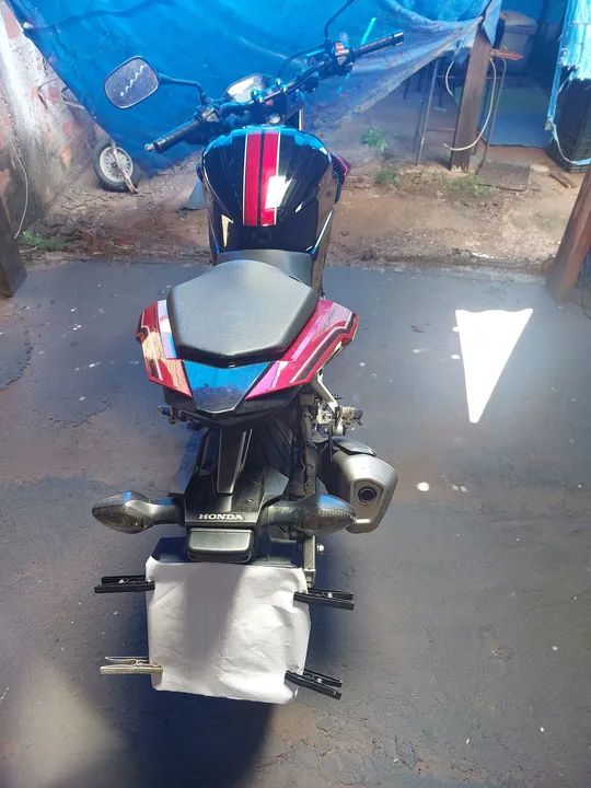 Moto Honda CB 500f - Preta com Vermelha - Foto 6