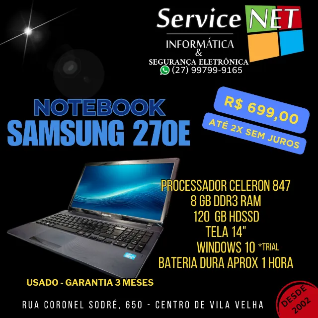 Notebook Samsung 270E