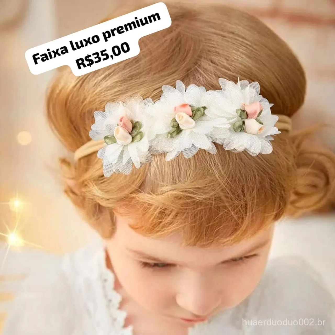 Faixa de cabelo linha premium luxo 