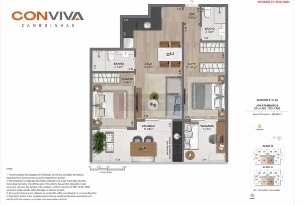 CONVIVA Camboinhas 1 quarto ou Dubble Suite 41m2 a 109m2 - Foto 4