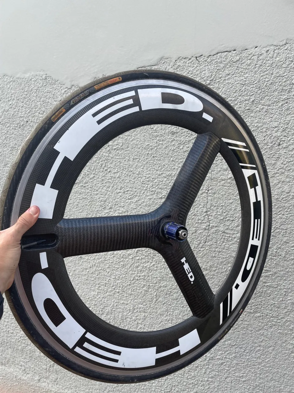 Roda de ciclismo HED traseira