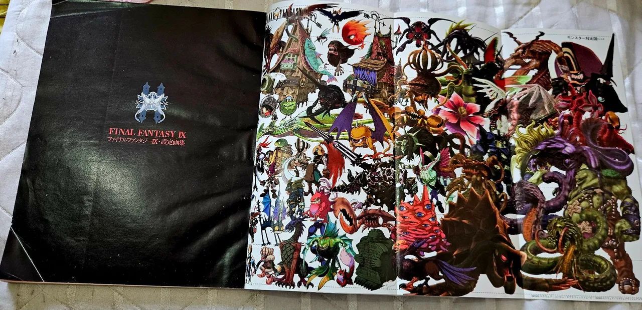 final fantasy ix (ff9) v-jump artbook japonês original - raro com