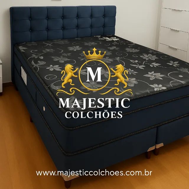 Cama premium com massageador + brinde box e cabeceira - ultimas unidades - Foto 2