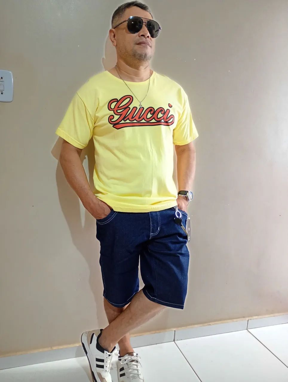 Bermudas até a pontuação 50 jeans com Lycra. - Foto 4