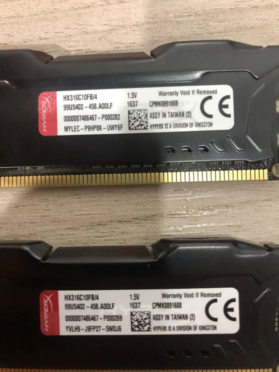Kit Memória Ram Kingston Fury Hyperx 8gb (2x4gb) DDR3 1.5v - Foto 3