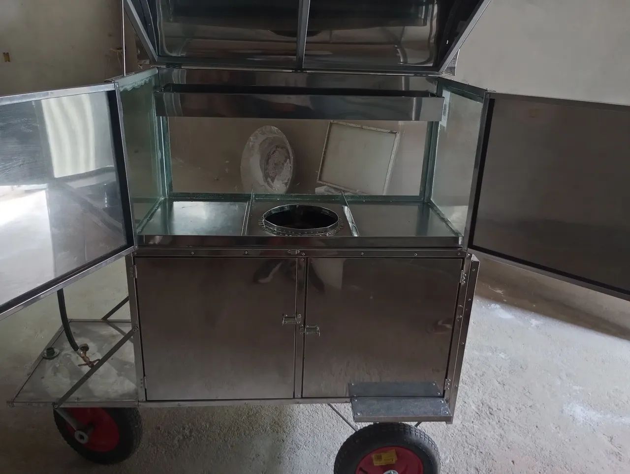 Carrinho de comida inox 4 portas - Foto 5