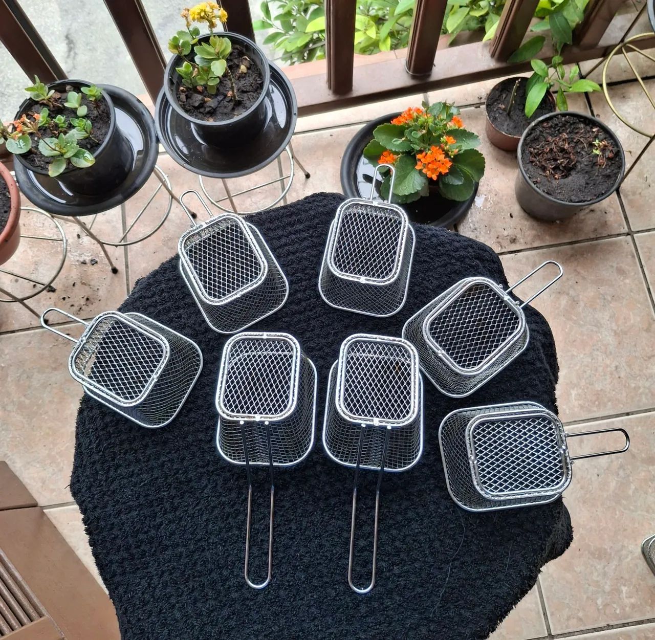 Mini cesto para frituras inox - Foto 2