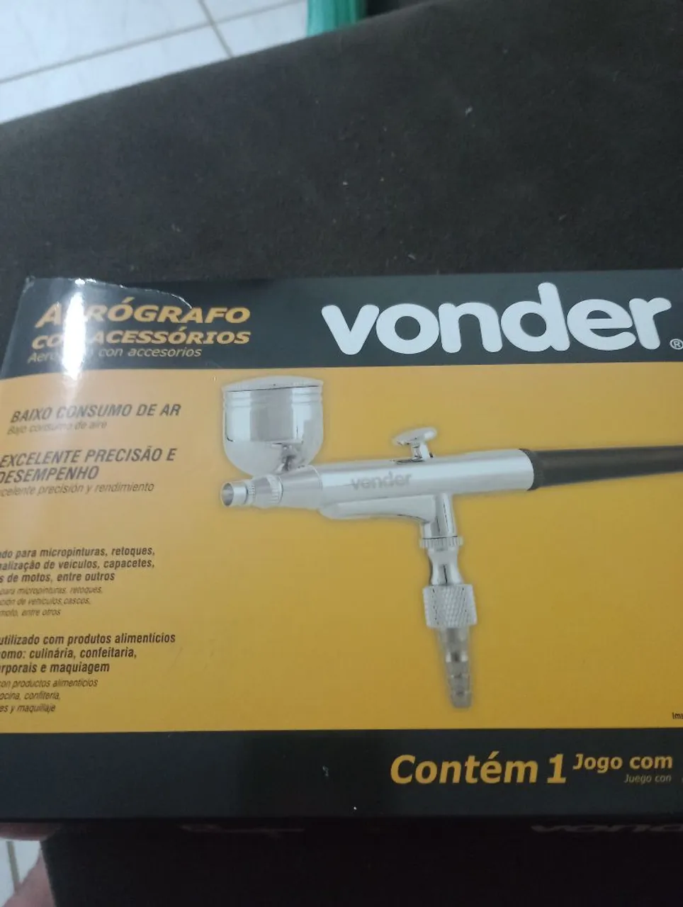 Aerógrafo Vonder com Acessórios - Novo