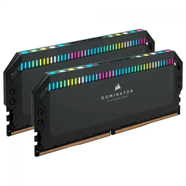 (NOVO) Memória DDR5 Corsair Dominator Platinum RGB, 32GB (2x16GB), Preto, 6000MHz