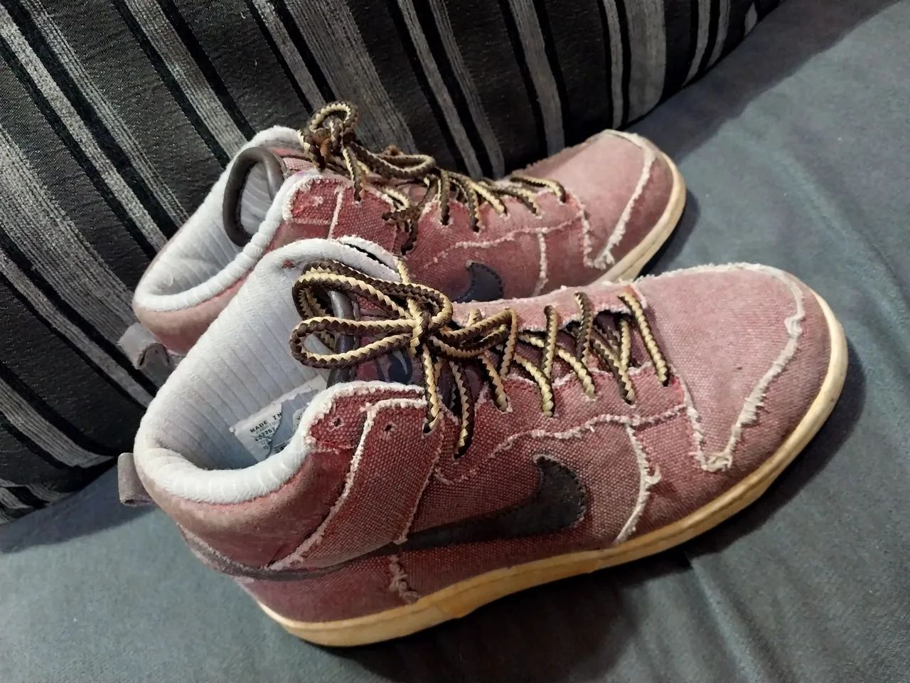 Tênis Nike Dunk High Canvas Vintage - Foto 2