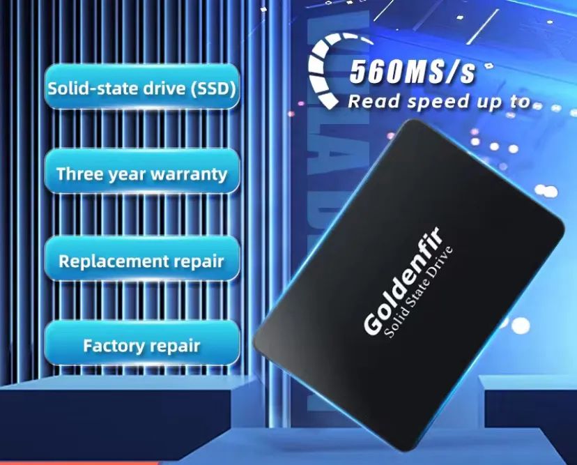 SSD Goldenfir 120GB - 560MB/s de Velocidade