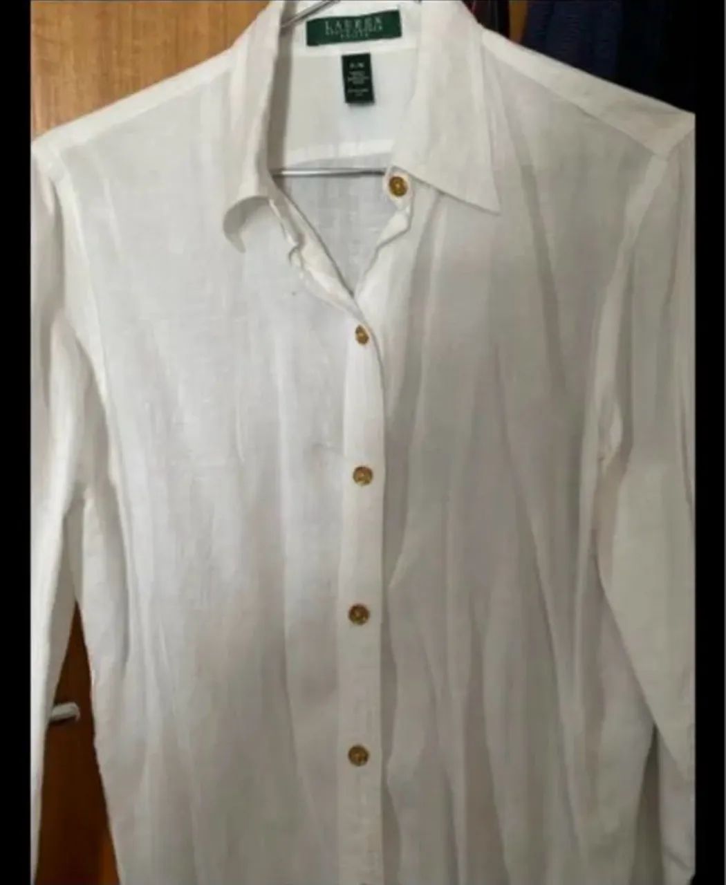 Camisa feminina Ralph Lauren branca  - Foto 2