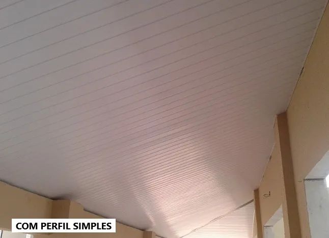 Forro Pvc Branco e amadeirado  - Foto 3