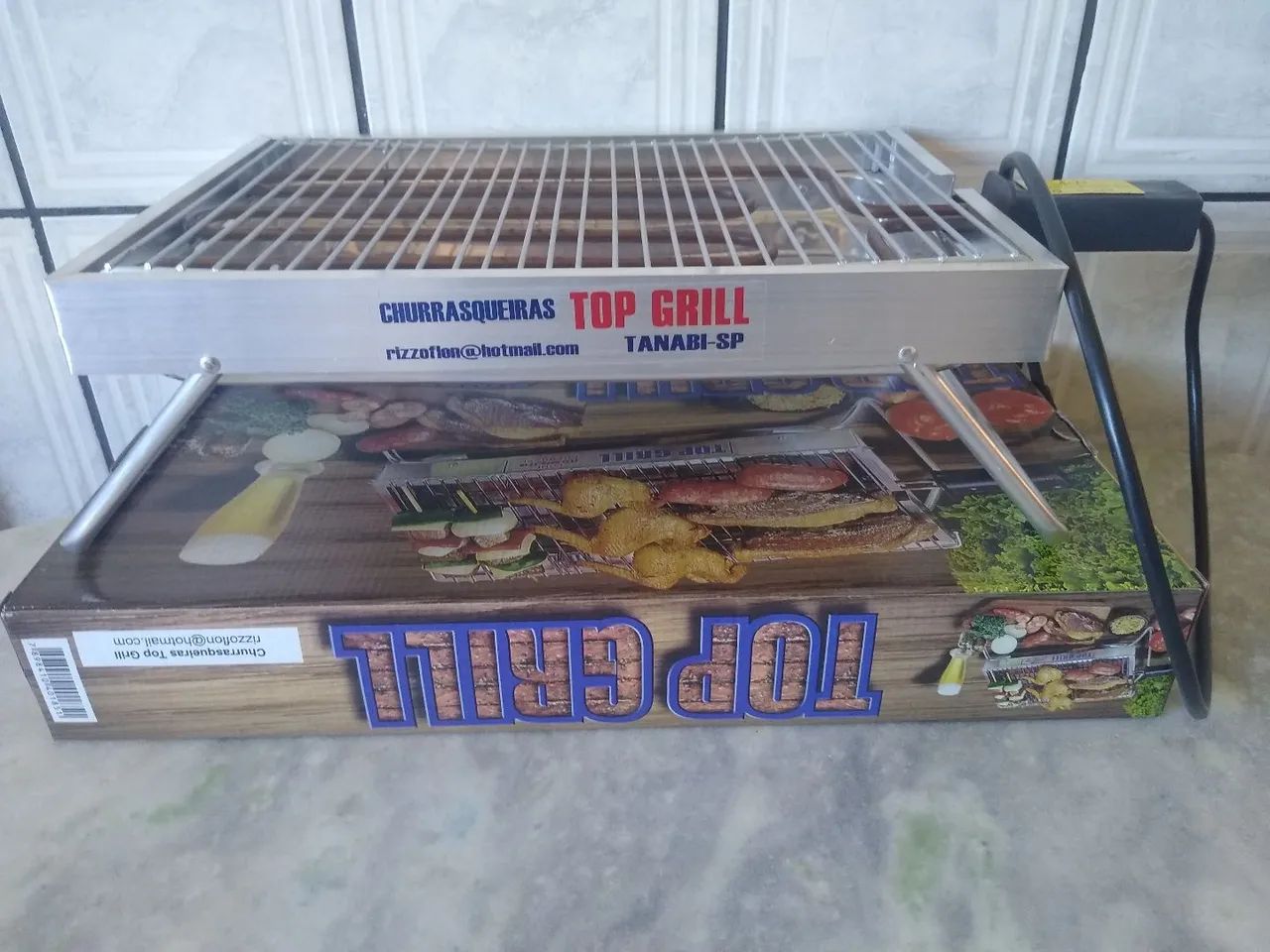 Churrasqueira elétrica Top Grill na promoção 150 reais avista  - Foto 2