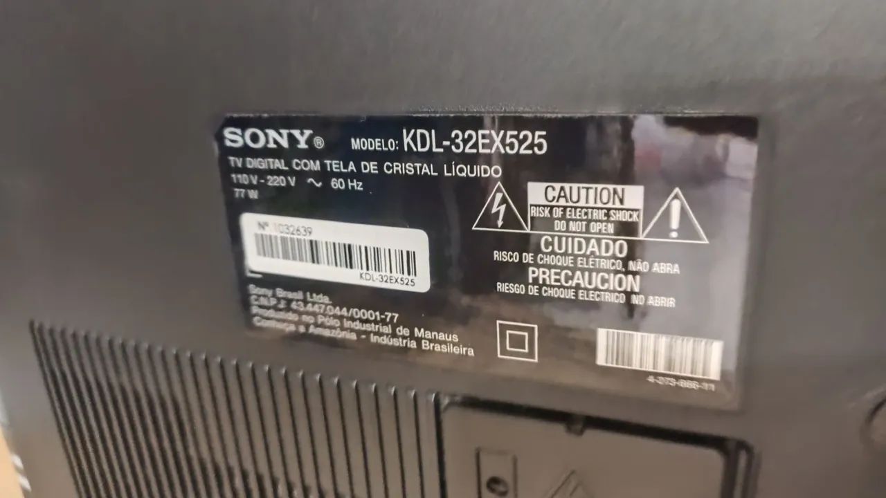 TV LED 32 polegadas Sony Bravia (Tela com defeito) - Foto 2