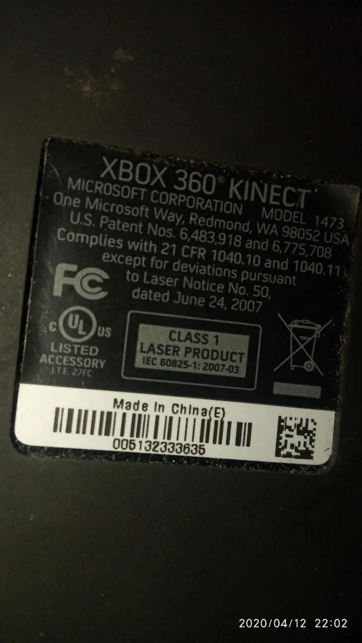 Kinect XBOX 360 + 1 Jogo420251775502929923