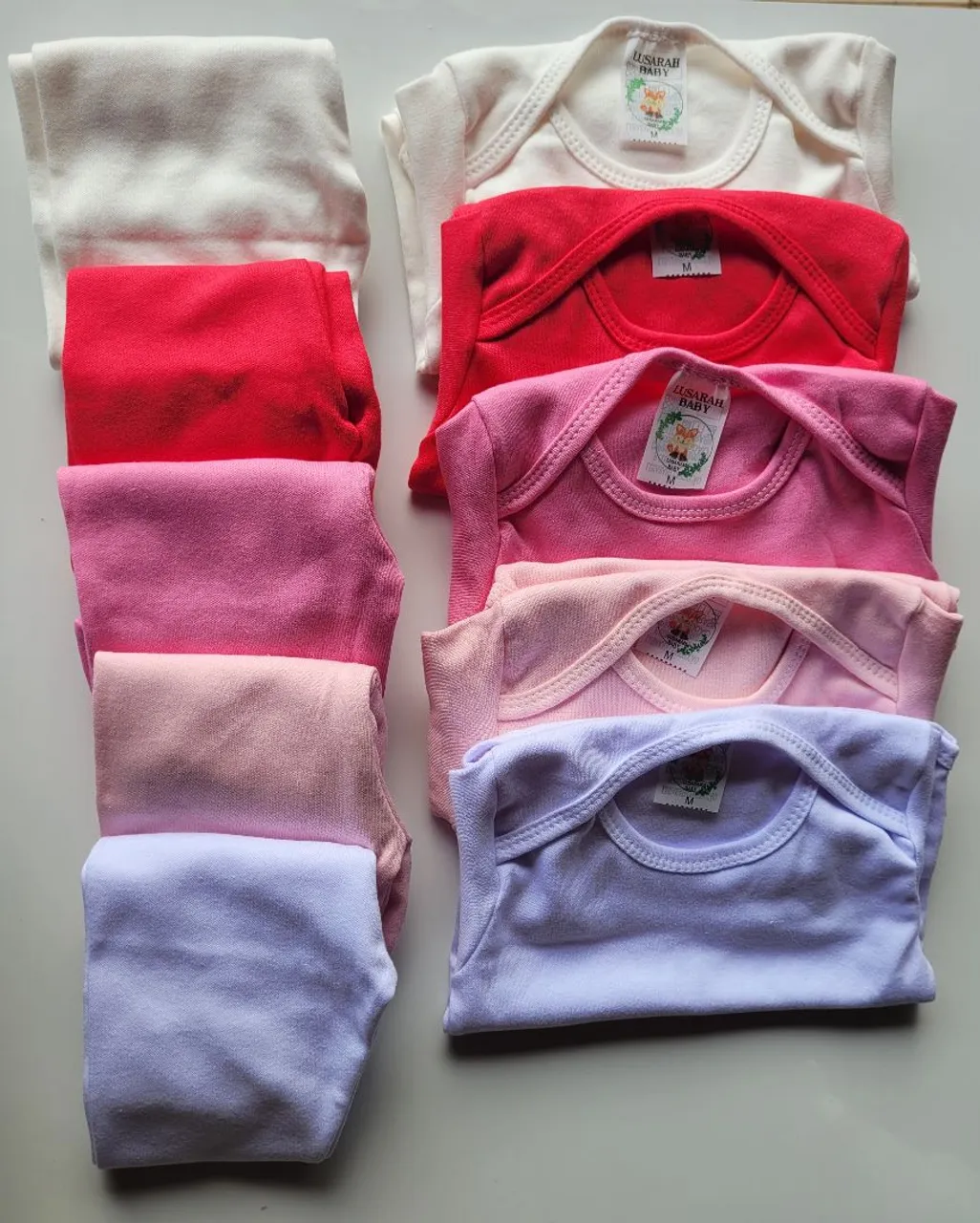 Bodies coloridos para bebê - Kit com várias cores