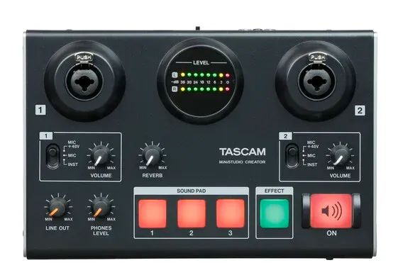 Interface de Áudio MiniStudio Creator TASCAM US-42B