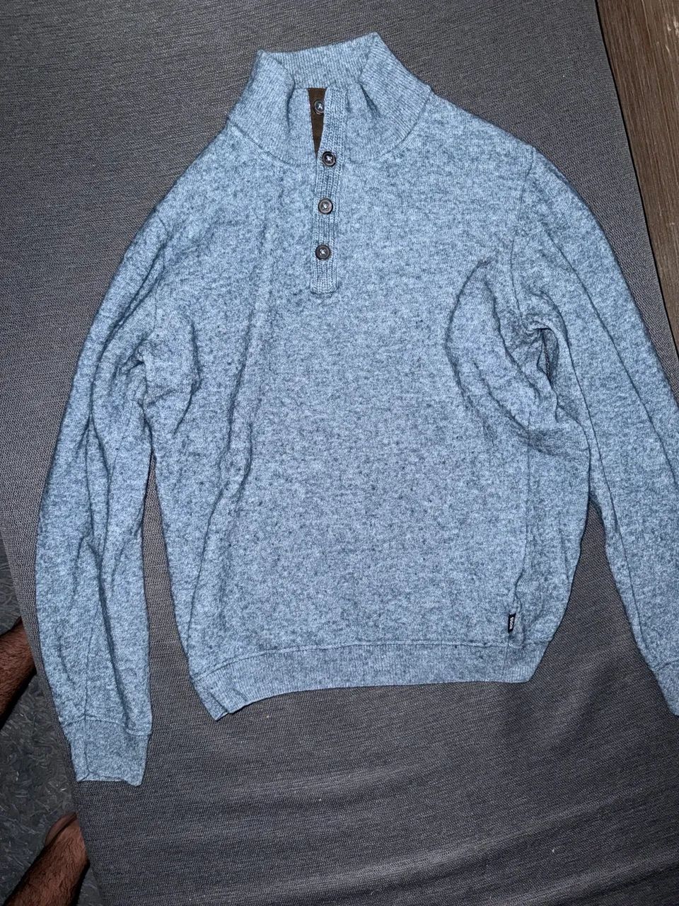 Suéter / Moletom Hugo Boss Original Lã e Algodão Tam G - Impecáve