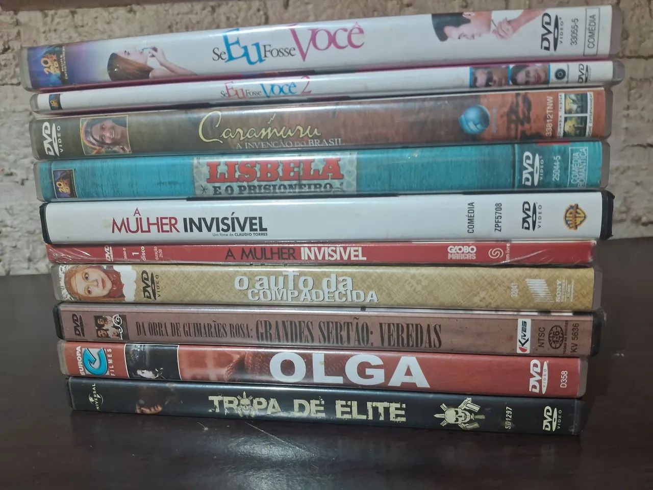 DVDs Filmes Nacionais lote com 10 filmes - Foto 3