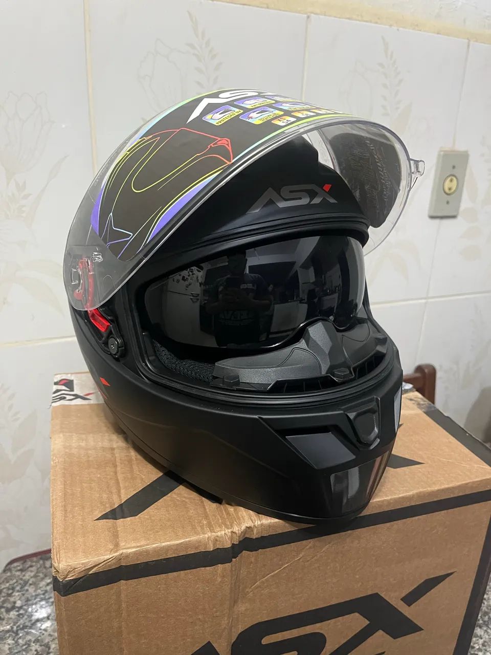 Capacete asx  - Foto 5