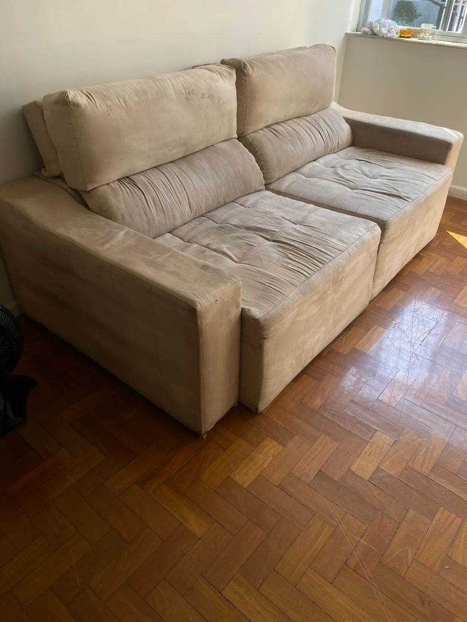 Sofá 4 lugares retrátil 