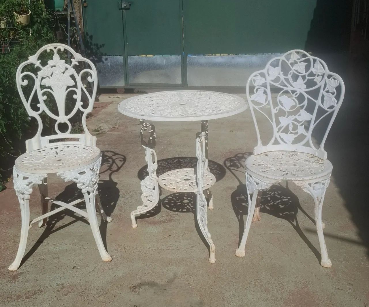 Mesa e cadeiras de alumínio  - Foto 2