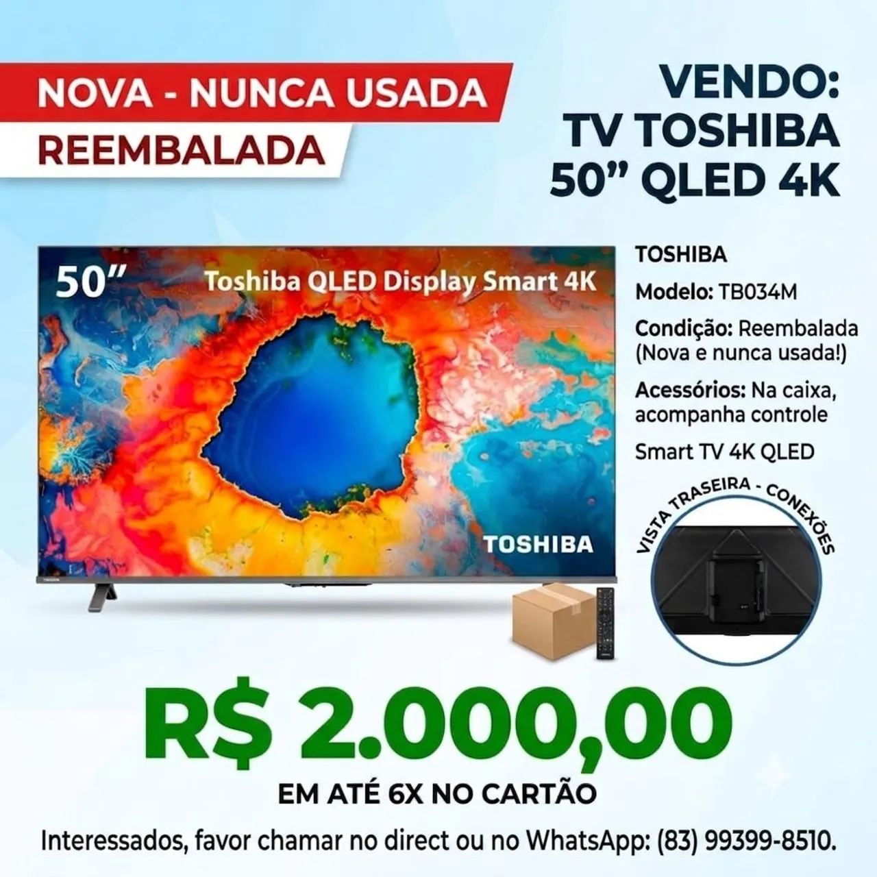 TV Smart 50" TOSHIBA