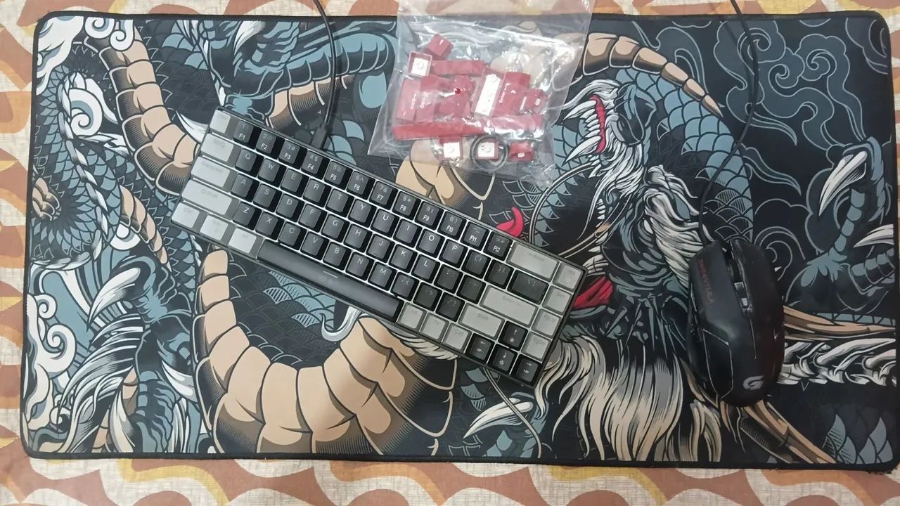 Teclado, Mouse e Mouse Pad