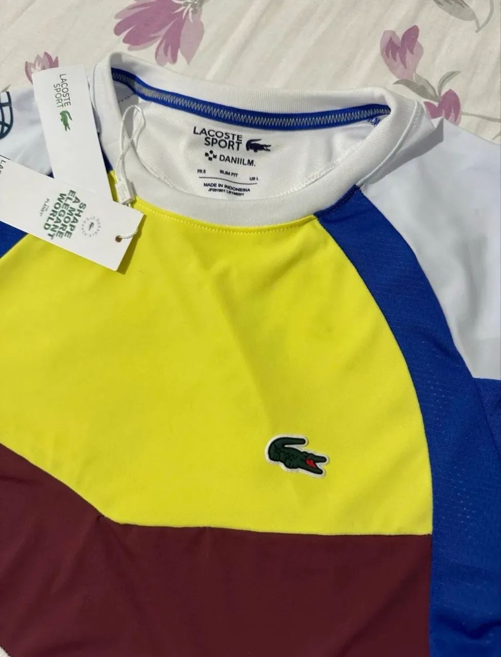 Camiseta Lacoste Sport ColorBlock - Foto 3