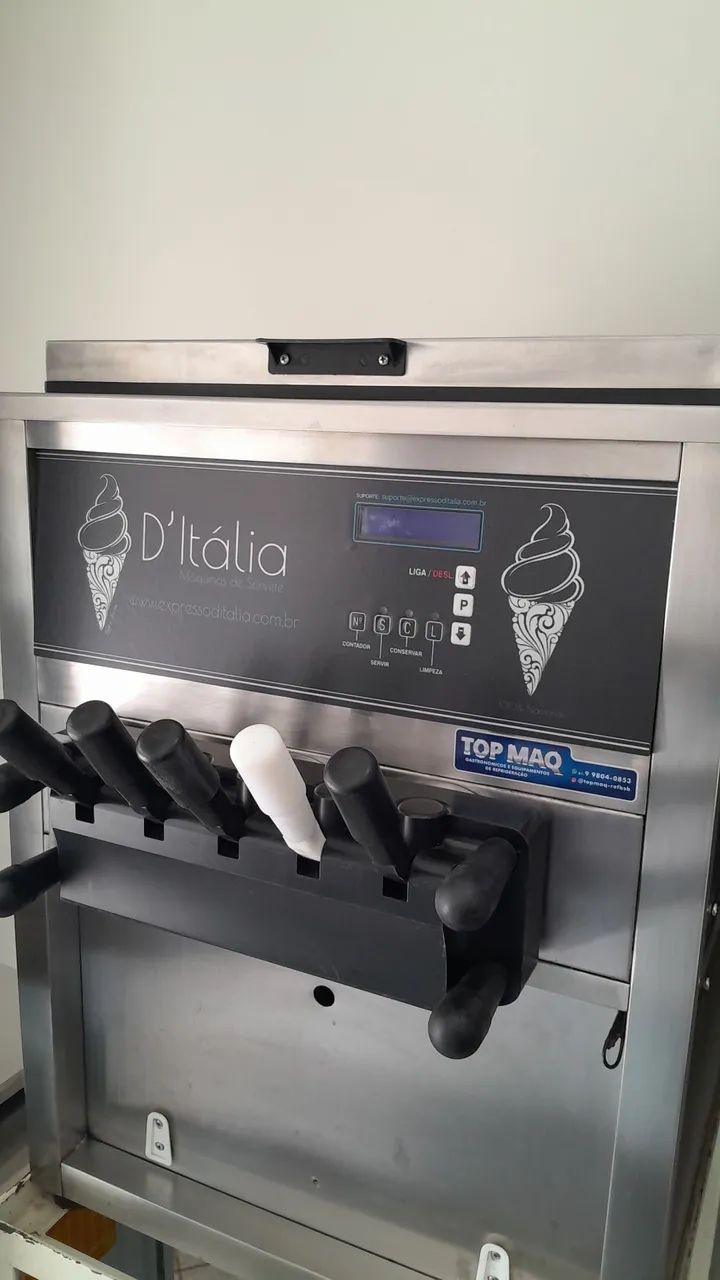 Maquina de sorvete expresso muito nova ! 5 sabores 2 missões e 3 PUROS  - Foto 2