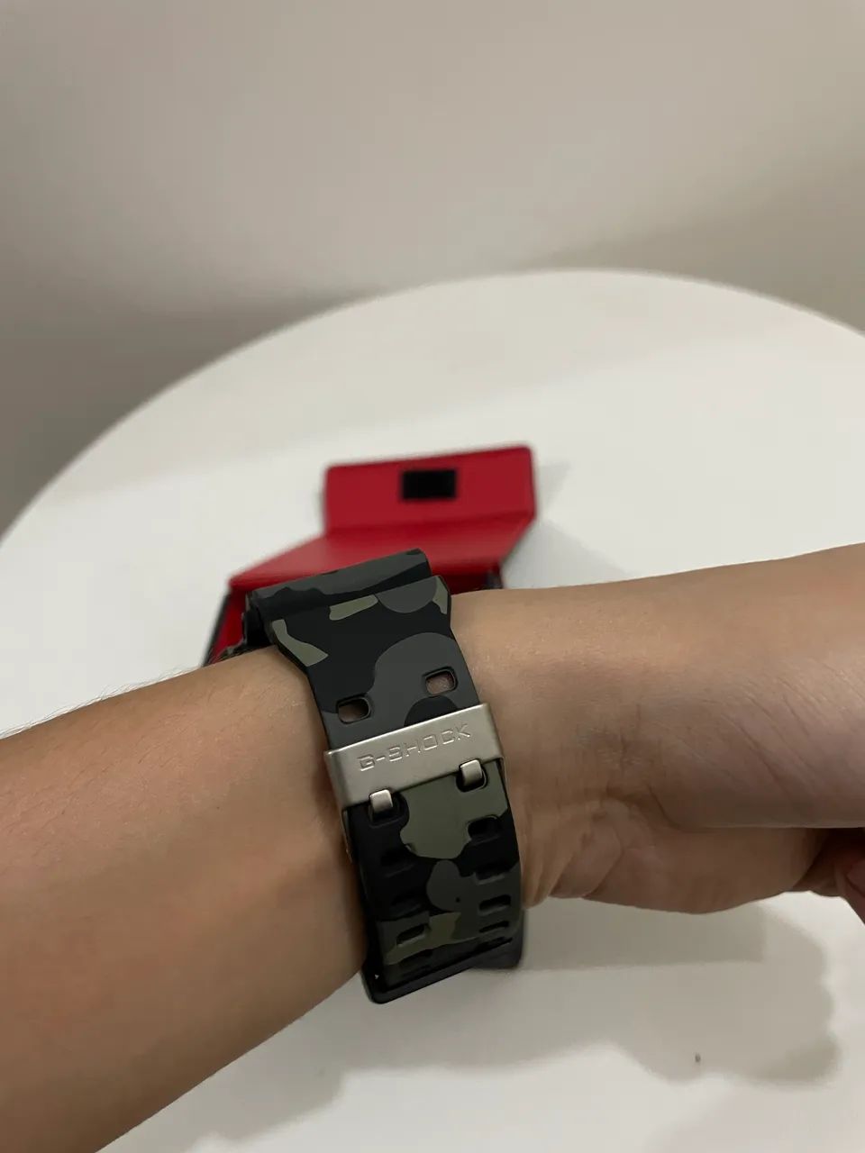 Relógio Casio G-Shock GA-100 Camuflado Verde e Dourado - Foto 4