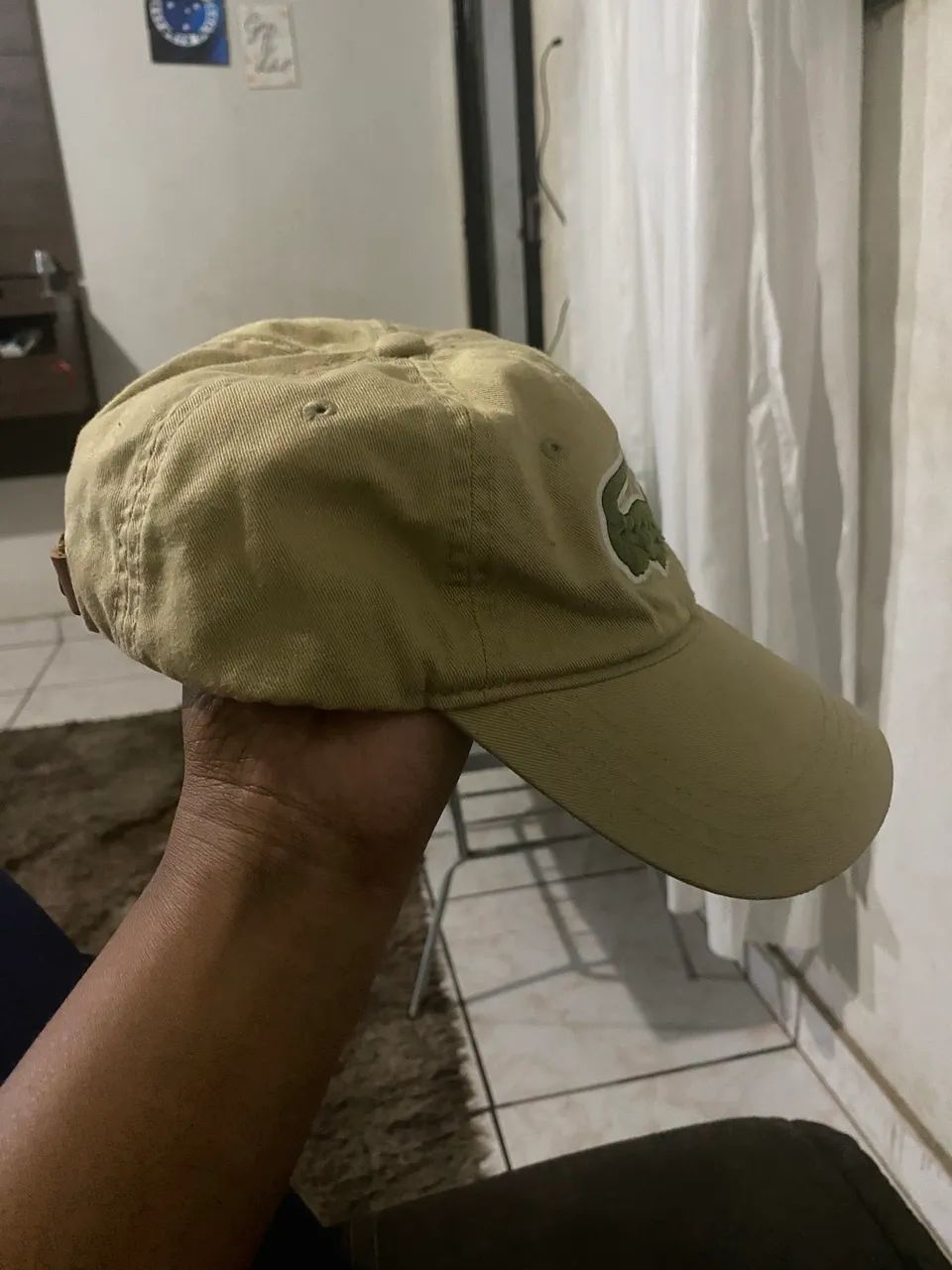 Boné original Lacoste sarja bege - Foto 4