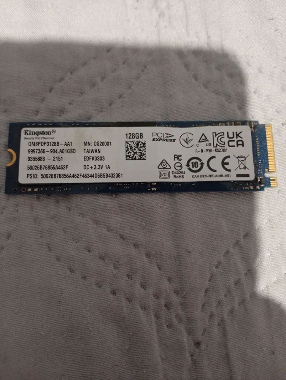 SSD NVME 128GB 