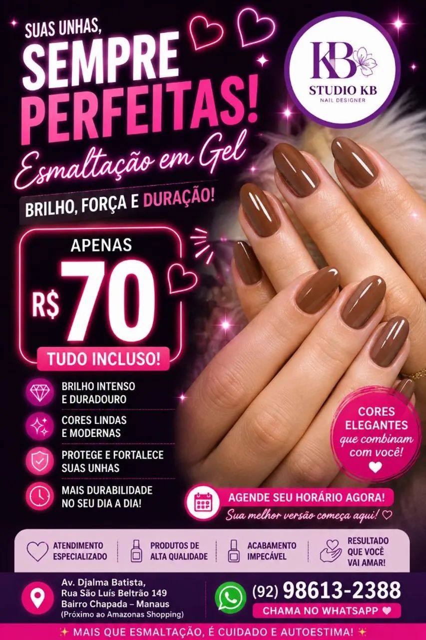 Realce sua beleza e deixe suas unhas impecáveis! - Foto 3