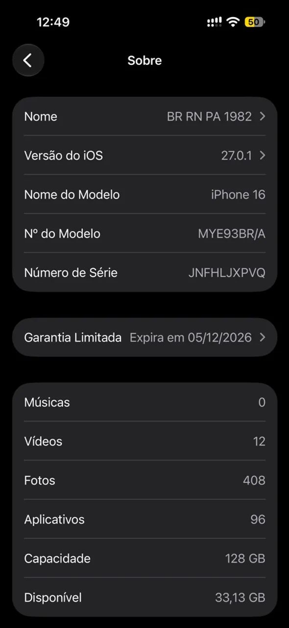 iPhone 16 branco 128gb - Foto 5