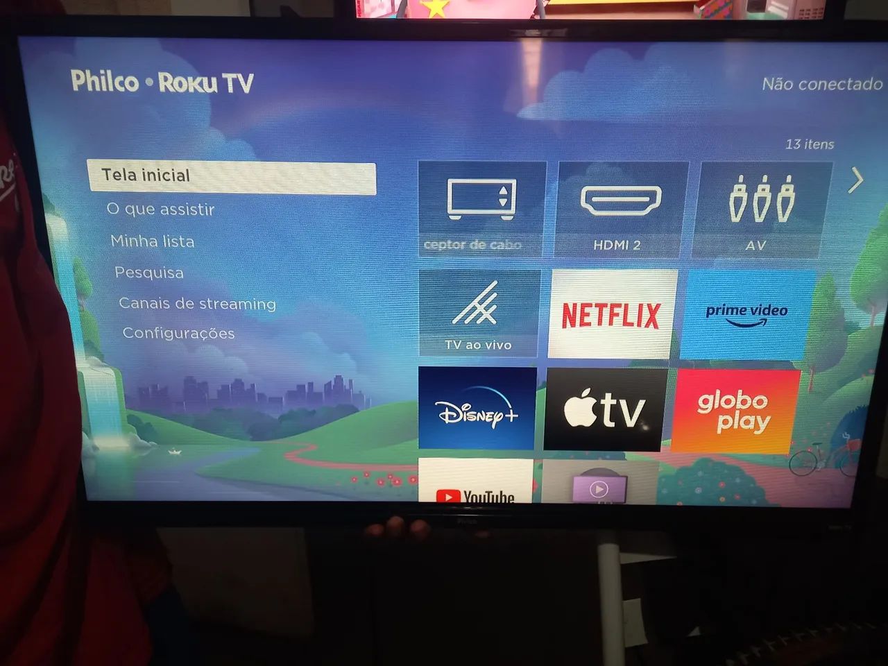 Tv smart roku phico 32 polegadas 