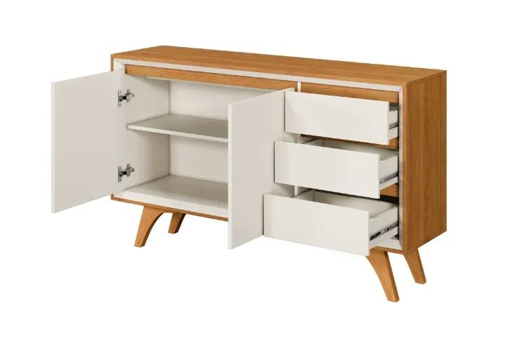 Buffet Vertex 2 Portas e 3 Gavetas. Pronta Entrega. 1201 - Foto 4