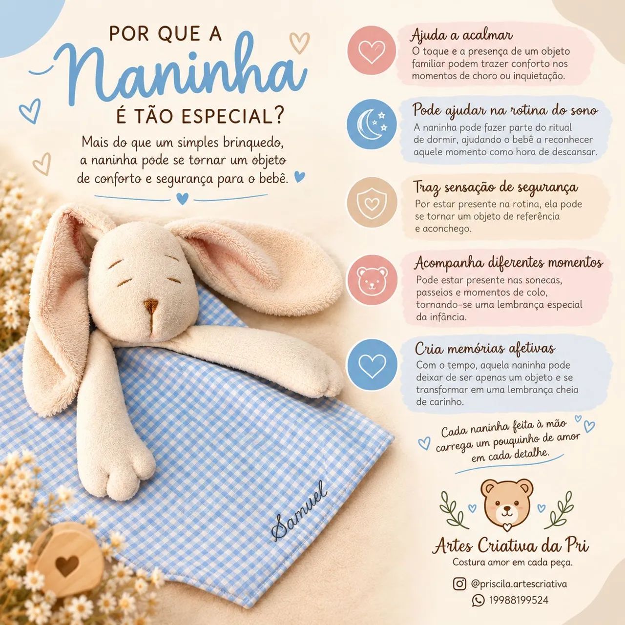 Naninhas bebê personalizada