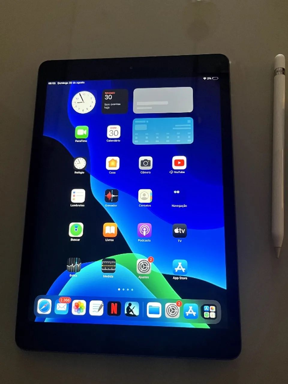 iPad 7ª geração + Apple Pencil - Foto 2