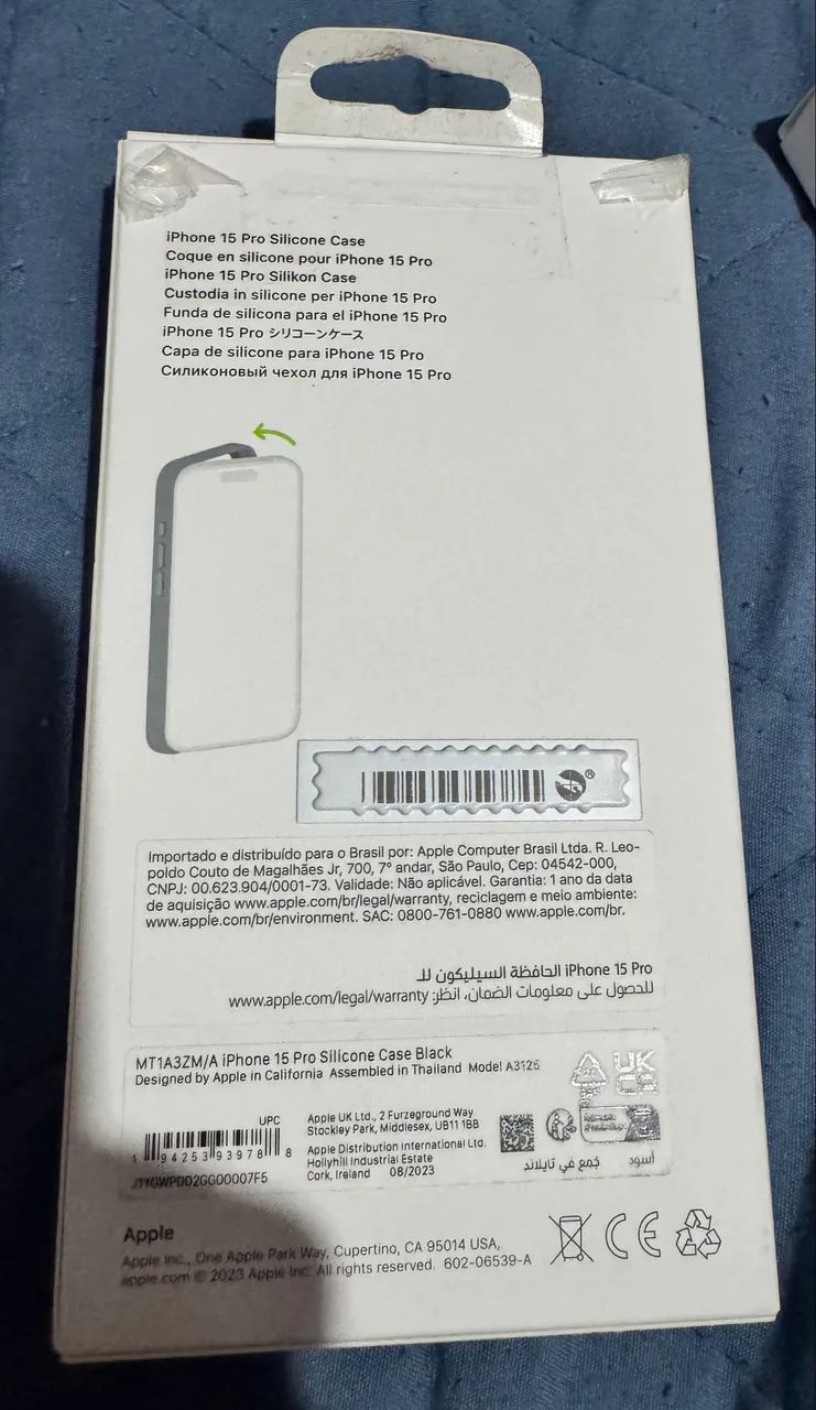 Capa silicone case preta iPhone 15 Pro - Foto 2
