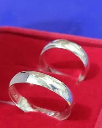 Alianças Anatômicas Prata 950 de Lei 4 mm  - Foto 5
