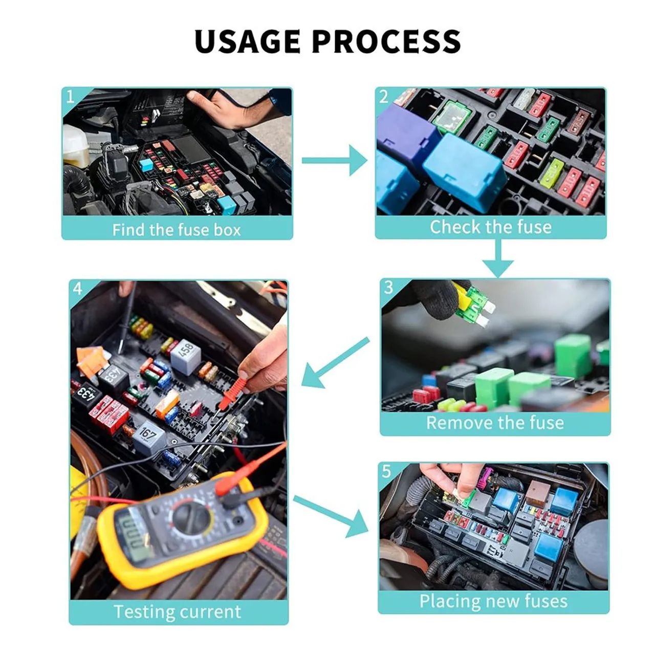 KIT COMPLETO DE FUSÍVEIS MICRO M2 - 84 PEÇAS + EXTRATOR - Foto 4