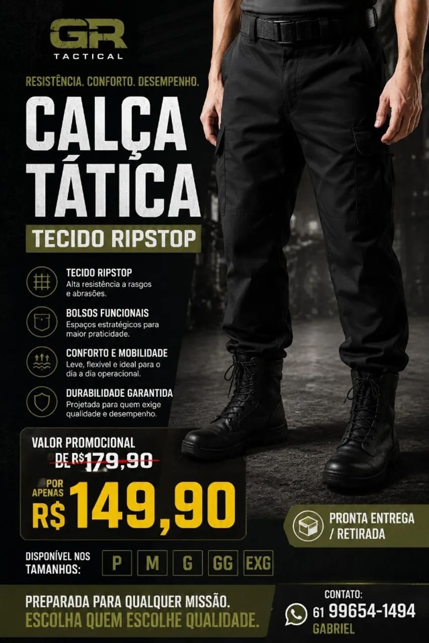 Calça Tática RIPSTOP